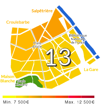 chasseur d'appartement 13ème arrondissement Paris 13 75013