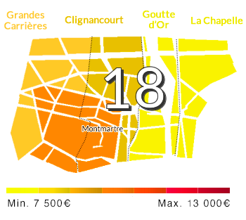 chasseur d'appartement 18ème arrondissement Paris 18 75018